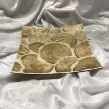 Schmuckablage Schlüsselablage Taschenleerer Deko Schale gold beige, neu