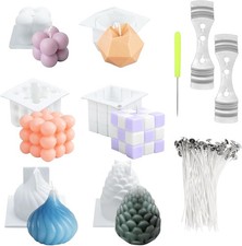 6 Pcs Kerzen Formen Silikon