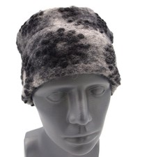 Unikat Mütze Musterwalkstoff