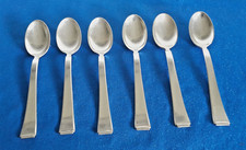 WMF  2500 Bauhaus 6 Kaffeelöffel  Löffel 90er ca. 13,4  cm Art.  1657/08.25