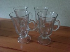 4 GROG - / GLÜHWEIN -  GLÄSER auf Stand mit Henkel