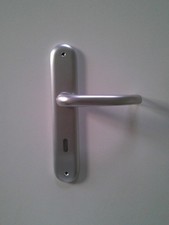 HOPPE BB Langschild Türbeschlag San Francisco/273P in Alu F1 natur Türdrücker