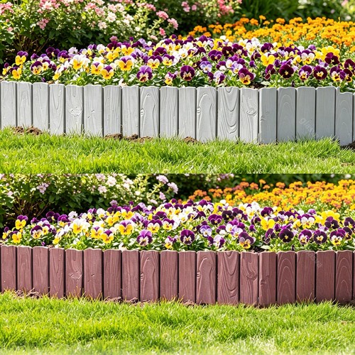 20x beetzaun beetumrandung set - beetzaun,