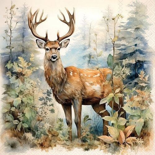 Servietten hirsch - , "hirsch"