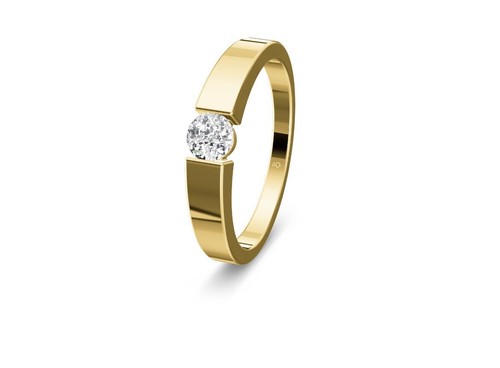 585 gold damenring diamant - 585,