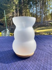 AROMALAMPE Grüne Erde Öllampe Glas-Holz Natures Design Duftlampe AROMA DIFFUSER