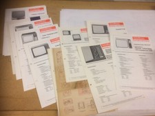 Sammlung antiker Fernseher-Serviceunterlagen von Nordmende