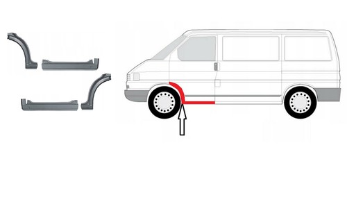 Volkswagen reparaturblech - volkswagen, t4