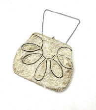 Vintage Y2K Creme Pailletten &