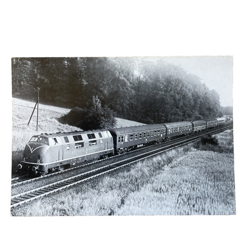 Postkarte zug eisenbahn lok - zug,