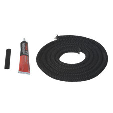 HARK Dichtung 10 mm / 2 m für Kaminofen Dichtschnur Dichtband Ofendichtung
