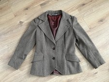 Irvine Sellars Wollblazer Vintage Gr: S Braunmeliert