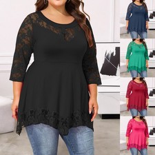 Damen Übergröße Spitze