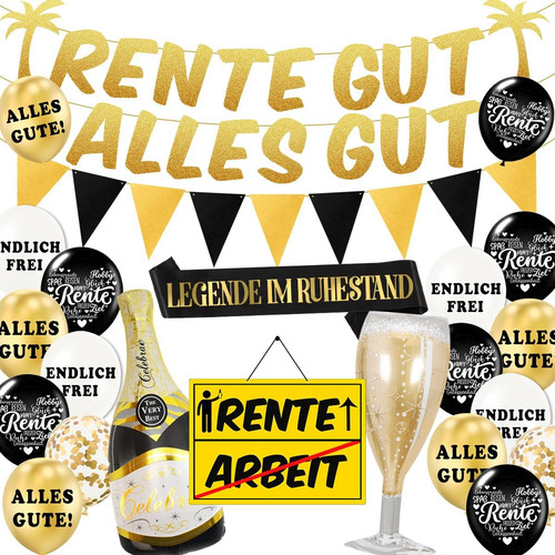 Rente deko ruhestand - rente, deko,