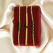 Grün Kristall Armband Set Damen Luxus Schmuck Geschenk