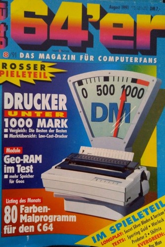 64er 91 august - (64´er), 08/91