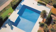 Drohne Malerei Pool Beach Mid