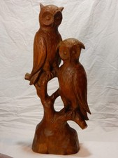 Eulenpaar – Handgeschnitzte