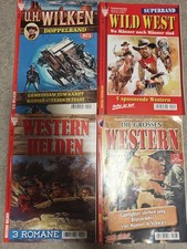 4 Westernromane 3 Sammelbände Und 1 Doppelband U.H. Wilken