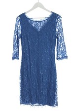 ZERO Spitzenkleid Damen Kleid Gr. DE 38 blau Street-Fashion-Look