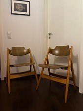 2 Design Klappstühle Egon Eiermann SE18 Vintage Wilde & Spieth Stuhl