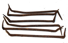 6x Alte Bauklammer Balkenklammer Balkenverbinder ca. 30cm - Fachwerk  (#B3)