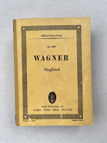 Noten wagner siegfried - noten.,
