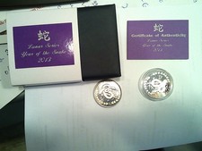 Silbermünze Lunar Serie Year of the Snake 2013