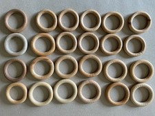 24 Gardinen Ringe Holzringe für Gardinenstangen