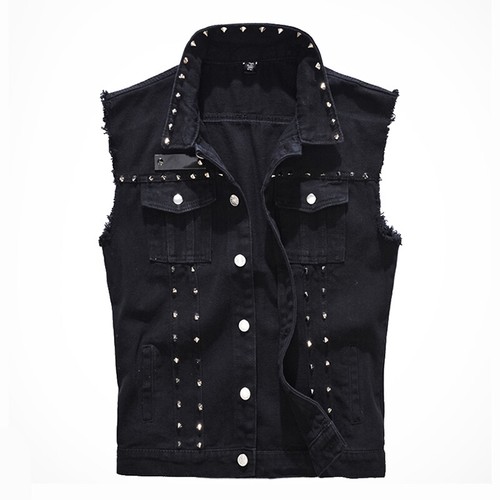 Herren nieten jeansweste - herren,