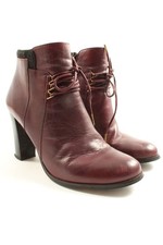 MOUSTACHE Booties Damen Stiefeletten Gr. DE 38 karminrot Casual-Look