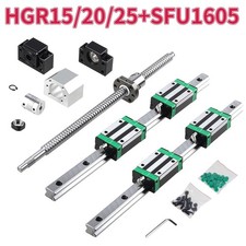 SFU1605  Kugelumlaufspindel ballscrew+HGR20/15/25 Linearführung linear Rail Set