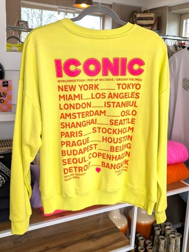 Sweatshirt iconic knallgelb - sweatshirt,