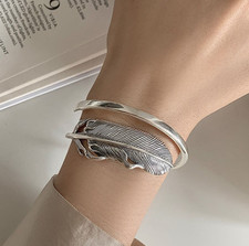 EDLES Armband 925 SILBER massiv Armkette OFFENER ARMREIF Armzange Zirkonia Ring