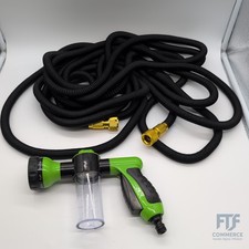 VOUNOT® Flexibler Gartenschlauch 30m, Flexibel Wasserschlauch Dehnbarer mit 8 Sp