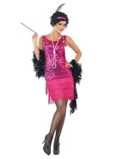 Pink Flapper 20er Jahre Kleid