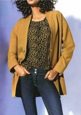 Designer-Blazer in senfgelb