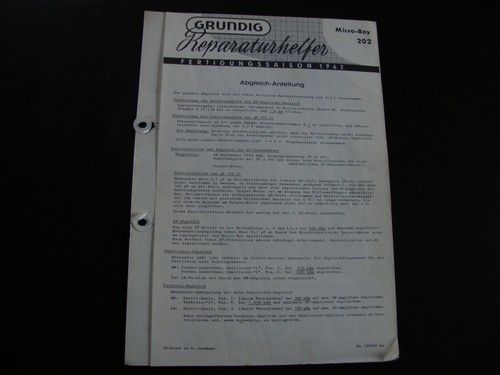 Original service manual - original,