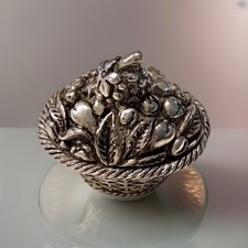 WMF Pillendose versilbert