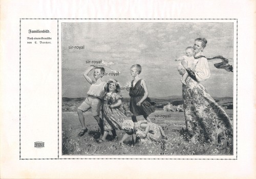 Familienbild carl bantzer - -,