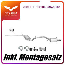 für Audi A4 B6 B7 2.0 (2000-2008)  Mittel+Endschalldämpfer Auspuffanlage