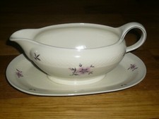 1  Sauciere  Eschenbach   ROSWITHA   Elfenbein Porzellan Blümchen