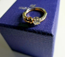 Swarowski Ring Gr. 60 / gold -