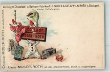 13480886 - Werbung Cacao Moser-Roth Clowns Judaika