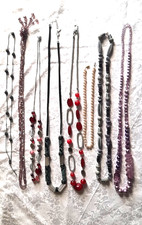 Toller Modeschmuck 8 Teile Halsketten Glas/Perlen/Halbedelstein/Naturstein