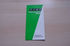 220685) Fiat 126 127 X 1/9 130 Coupe - Preisliste & Extras - Prospekt 11/1975