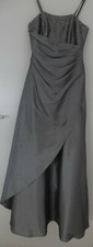 Ballkleid,Abendkleid,silber,Strass,36,S,Verlobungskleid,Hochzeit,Brautmutter,lan