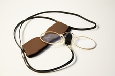 Leichte Unisex Lesebrille Notbrille gold braun Kneifer Lesehilfe 1,0 bis 3,5 Neu