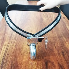 Männer Keuschheitsgürtel mit Peniskäfig Edelstahl Gerät Male Chastity Belt BDSM
