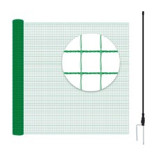 Geflügelnetz Hundezaun 1,5cm Maschne grün 25x0,9 m 1269gn05